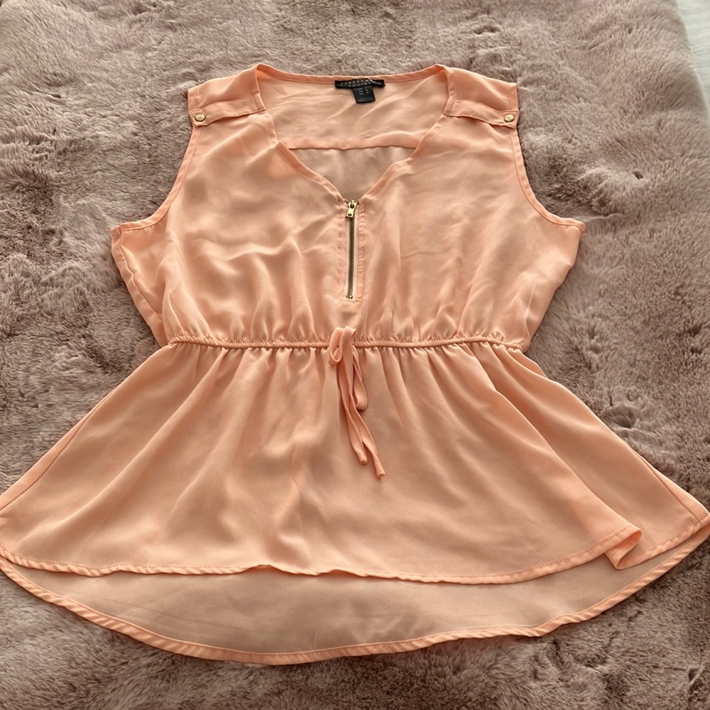 STREETWEAR SOCIETY ORANGE TOP BLOUSE SIZE L